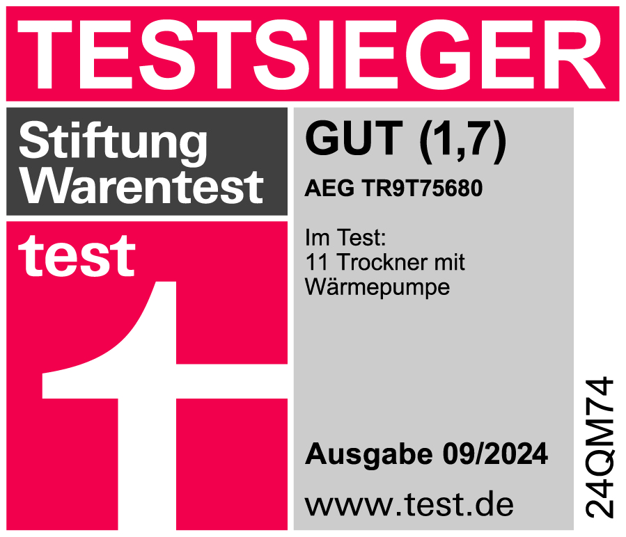 Stiftung Warentest Testergebnis mit guter Note.