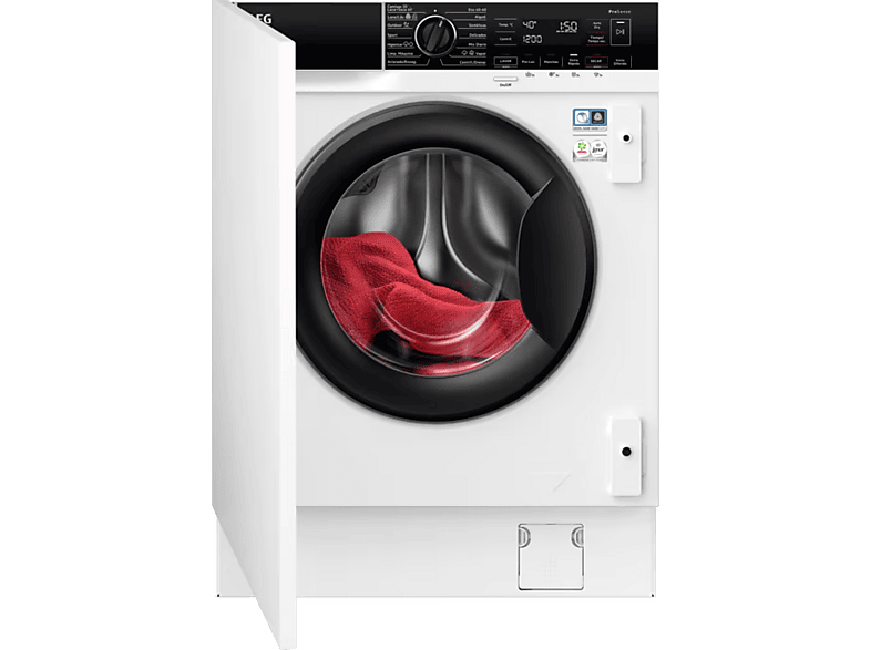 Lavadora secadora integrable - AEG LWN8E8636F, 8 kg +4 kg, 1400 rpm, Pro Steam, Display XL, Sin panelar
