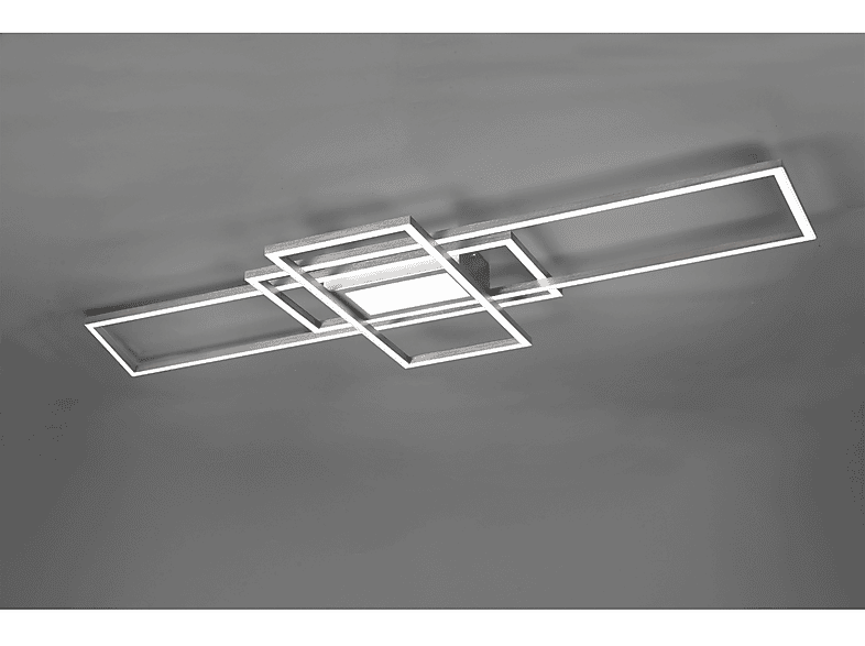 Plafoniera Led Trio Irvine, Acciaio satinato