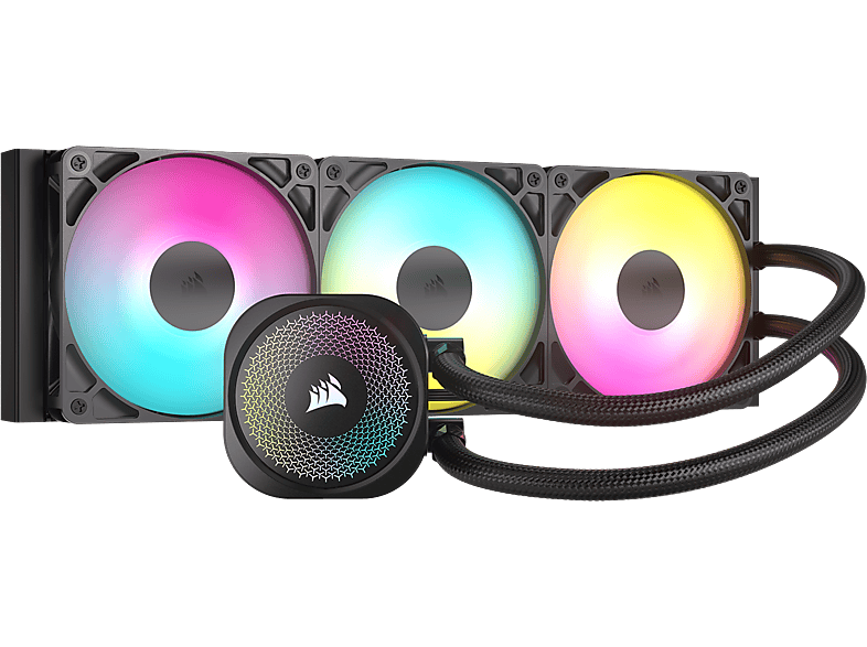 CORSAIR NAUTILUS 360 RS ARGB Flüssig-CPU-Kühler, Schwarz; CPU-Flüssigkeitskühler