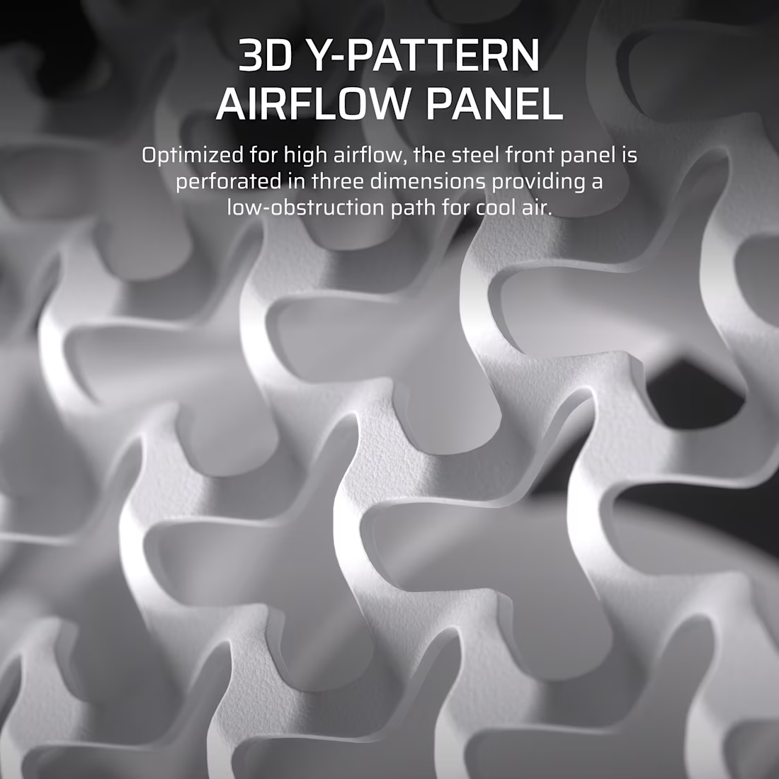 Nahaufnahme einer weißen Y-Musterplatte mit 3D-Design.