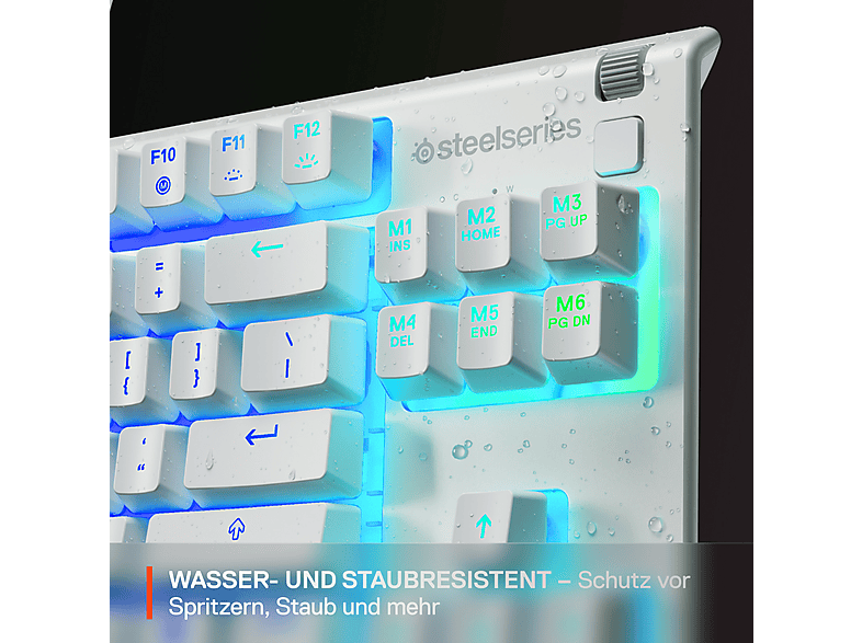 Thumbnail - STEELSERIES APEX 3 TKL, Gaming Tastatur, Rubberdome, Kabelgebunden, Weiß