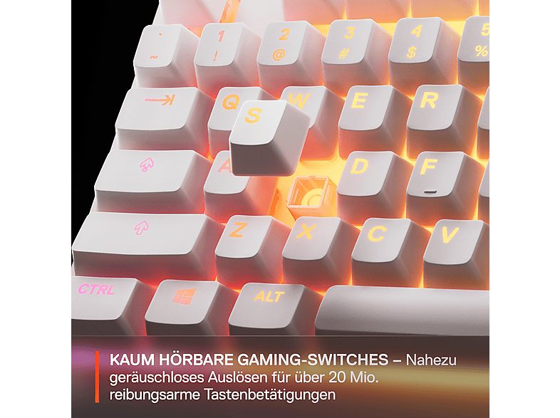 Thumbnail - STEELSERIES APEX 3 TKL, Gaming Tastatur, Rubberdome, Kabelgebunden, Weiß