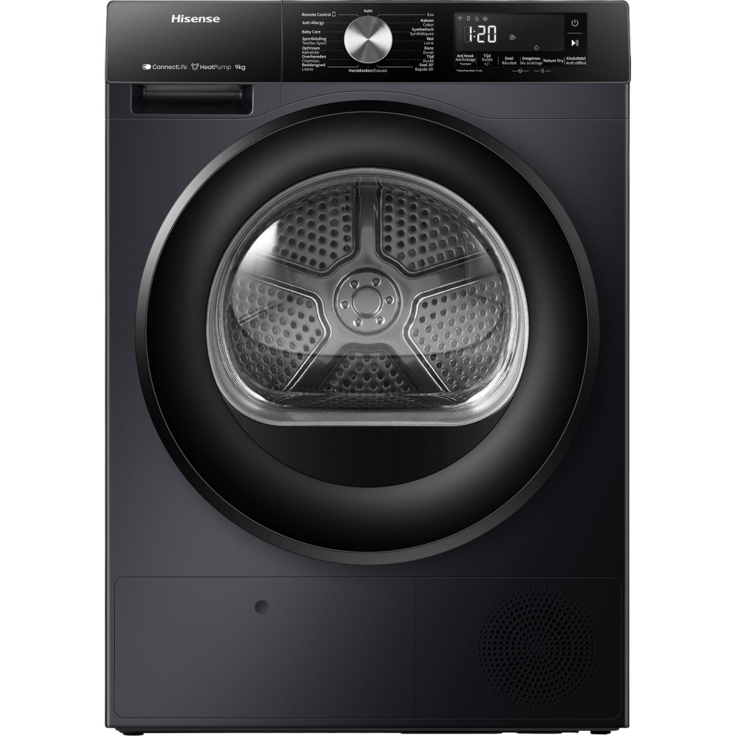Hisense Dh3s902bb3 - Warmtepompdroger 9 Kg 64 Db Energielabel C