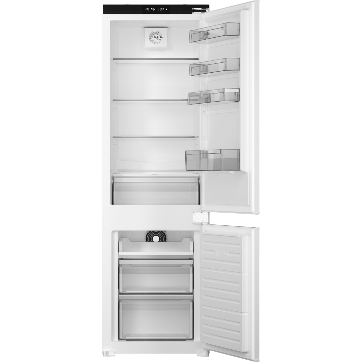 Etna KCS7178NFT koelkast inbouwkoelkast, nis hoogte 194 cm, sleepdeur, No-Frost zuinig energieklasse D | .