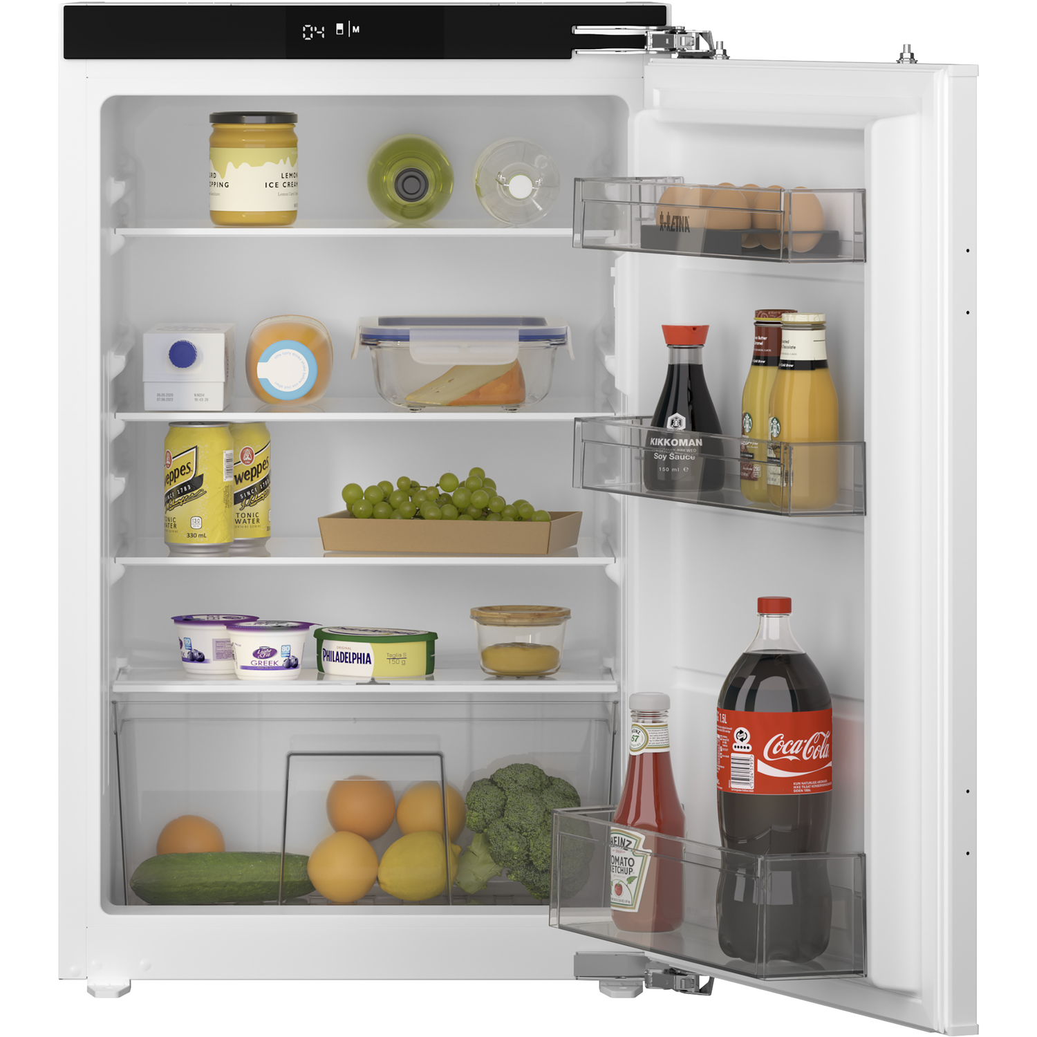 Etna KKD7088T koelkast inbouwkoelkast, nis hoogte 88 cm, deur-op-deur, geen No-Frost zuinig energieklasse D | .