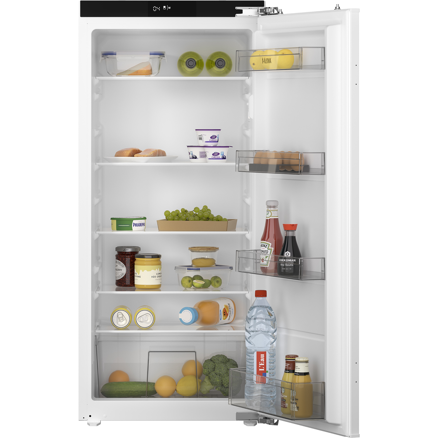 Etna KKD7122T koelkast inbouwkoelkast, nis hoogte 122,5 cm, deur-op-deur, geen No-Frost zuinig energieklasse D | .