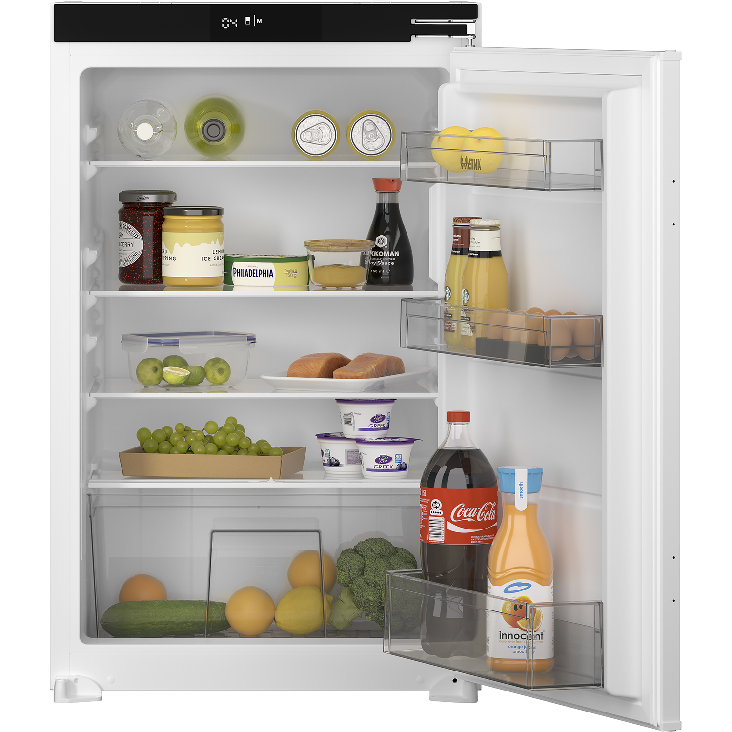 Etna KKS7088T koelkast inbouwkoelkast, nis hoogte 88 cm, sleepdeur, geen No-Frost zuinig energieklasse D | .