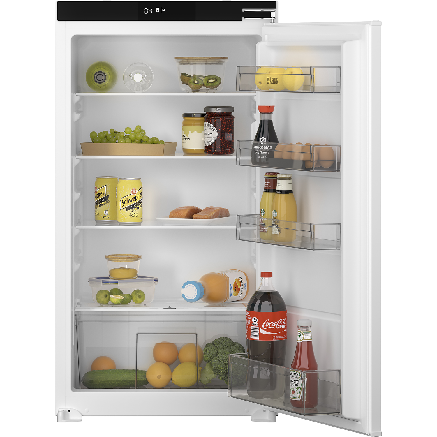 Etna KKS7102T koelkast inbouwkoelkast, nis hoogte 102,5 cm, sleepdeur, geen No-Frost zuinig energieklasse D | .