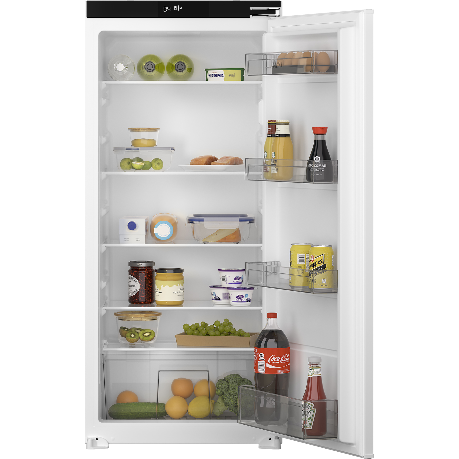 Etna KKS7122T koelkast inbouwkoelkast, nis hoogte 122,5 cm, sleepdeur, geen No-Frost zuinig energieklasse D | .