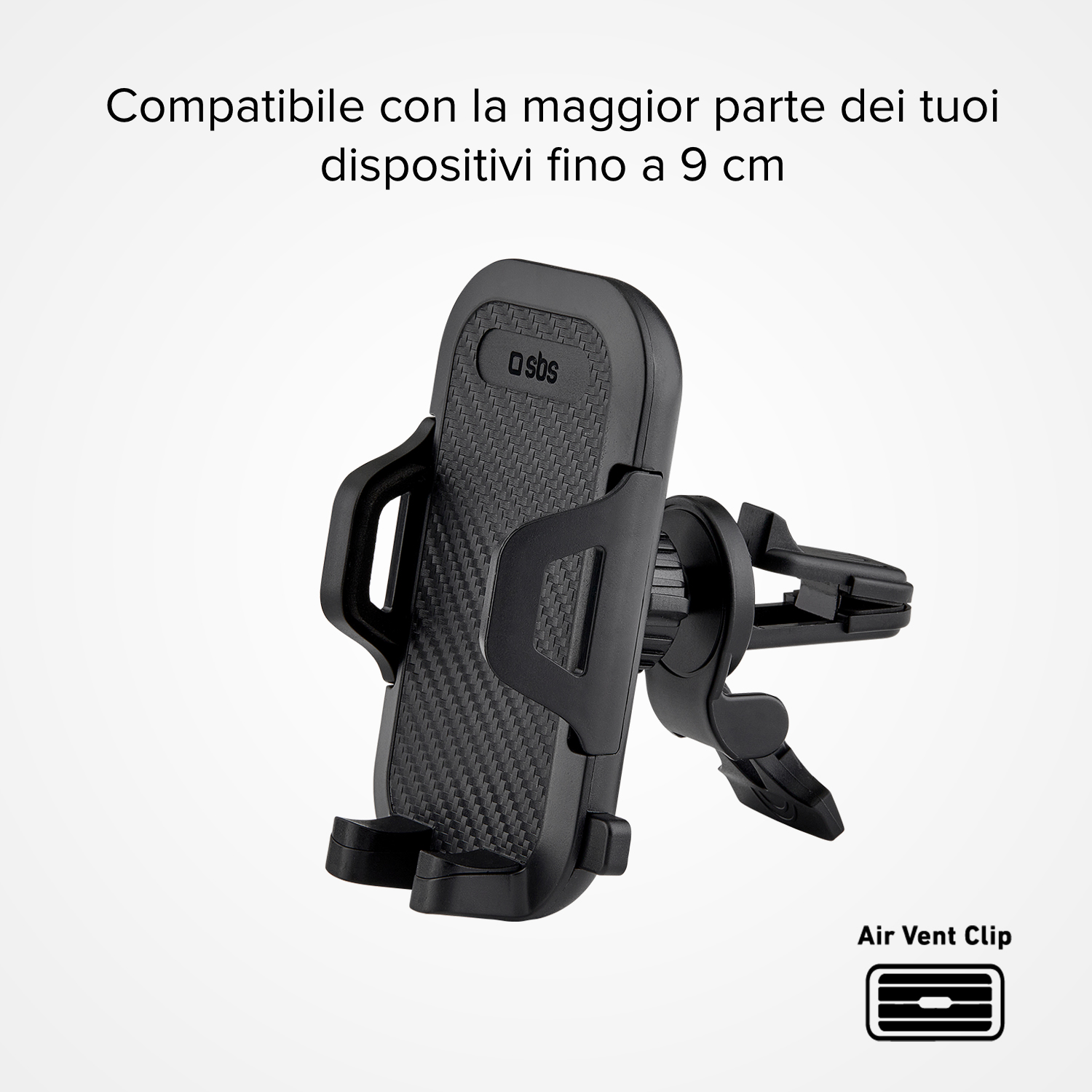 Black car phone holder.