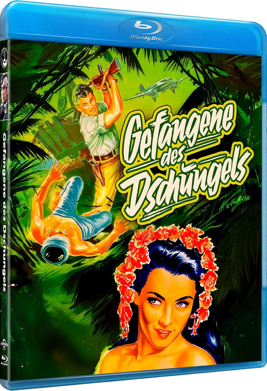 Blu-ray-Cover zeigt einen Mann, der mit einem Schwert kämpft, und eine Frau mit Blumen.