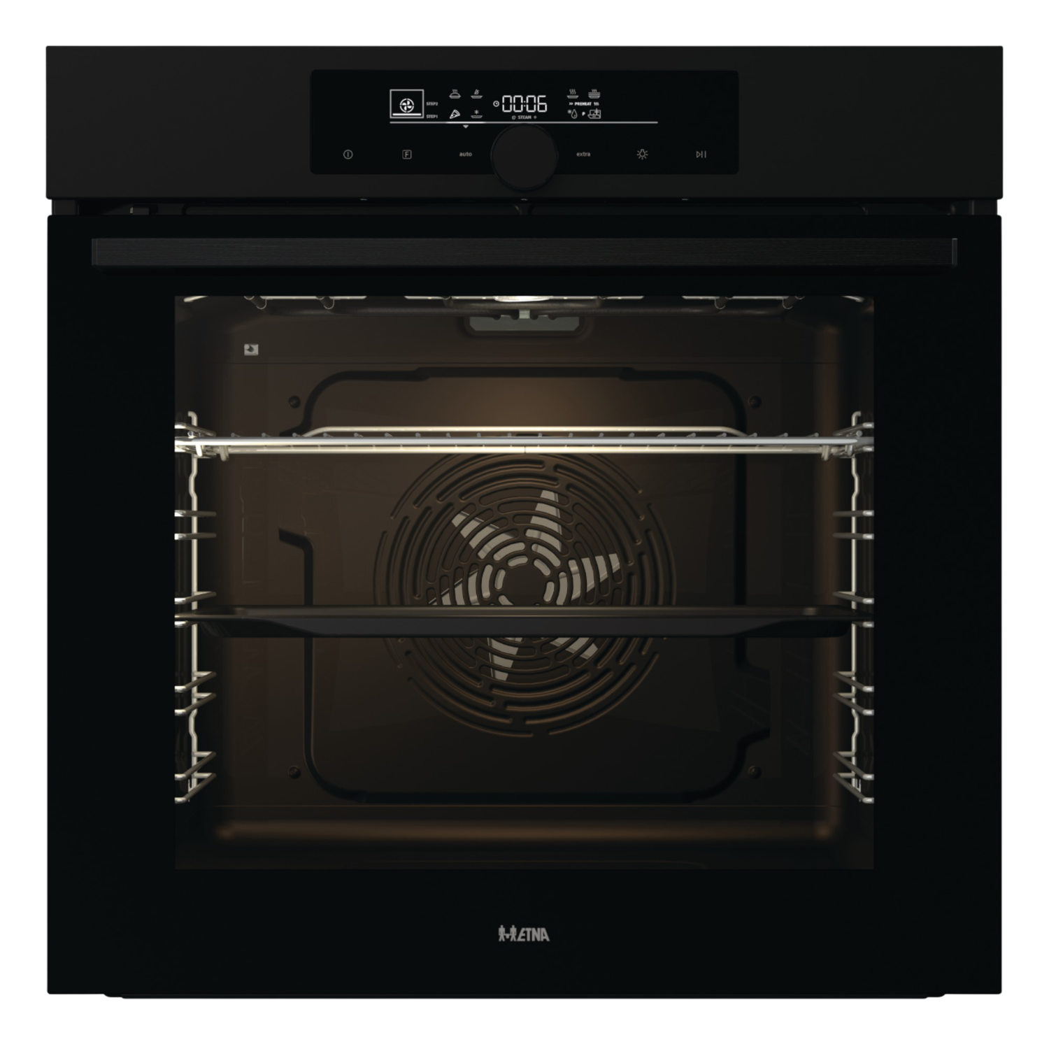 Etna Opz916mz Inbouw Oven Met Pizza Zone- Nishoogte 60 Cm - Inhoud 77 L Pyrolytisch