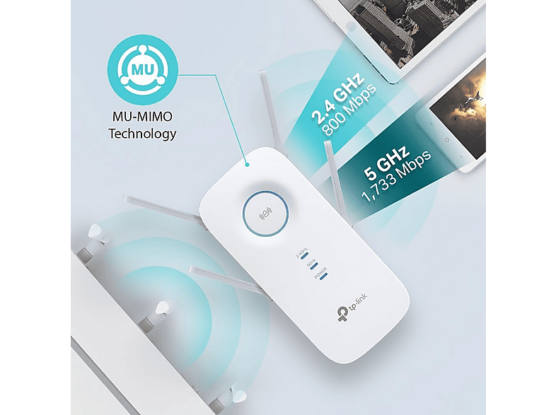 Thumbnail - TP-LINK RE650 AC2600 WLAN Repeater