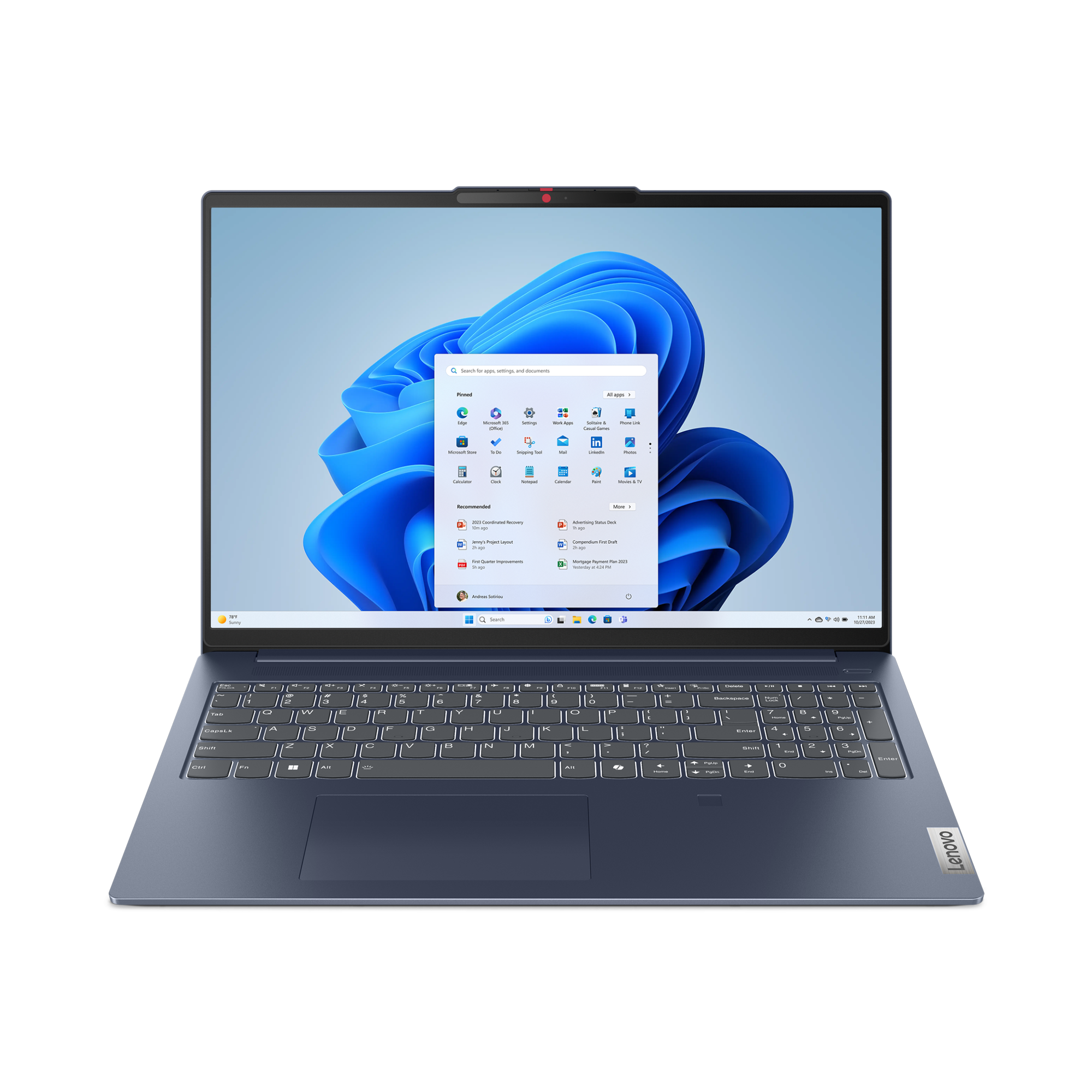 Portátil - Lenovo IdeaPad Slim 5 16IRL8, 16" WUXGA, Intel® Core™ i7-13620H, 16GB RAM, 1TB SSD, UHD Graphics, Windows 11 Home, Azul