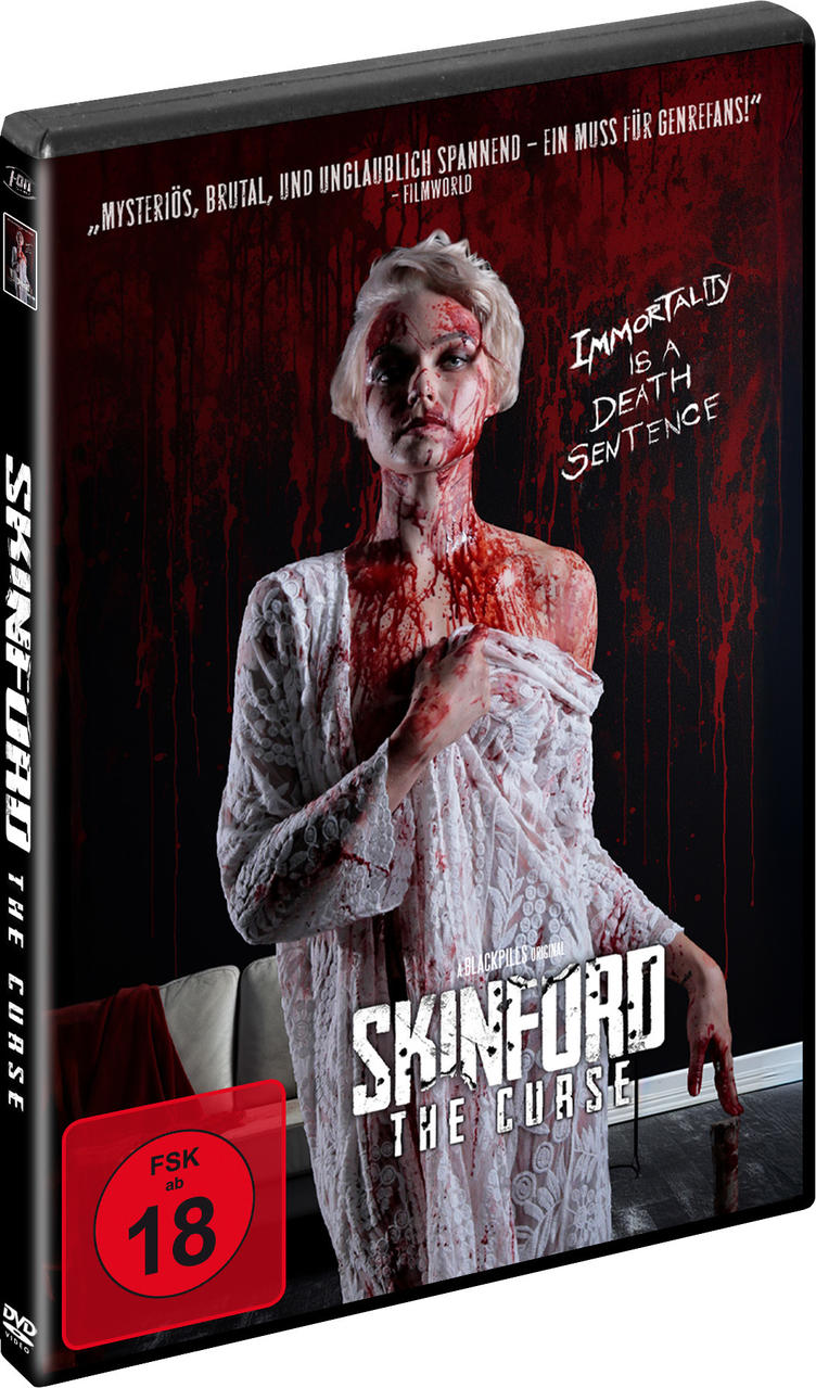 DVD-Cover mit einer blutverschmierten Frau und dem Titel.