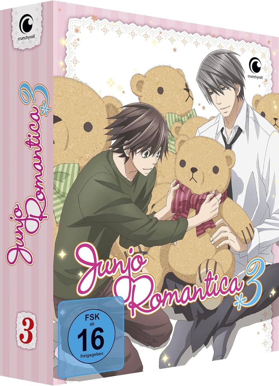 Anime-Box-Art von Junjo Romantica 3. Zwei männliche Charaktere und Teddybären.