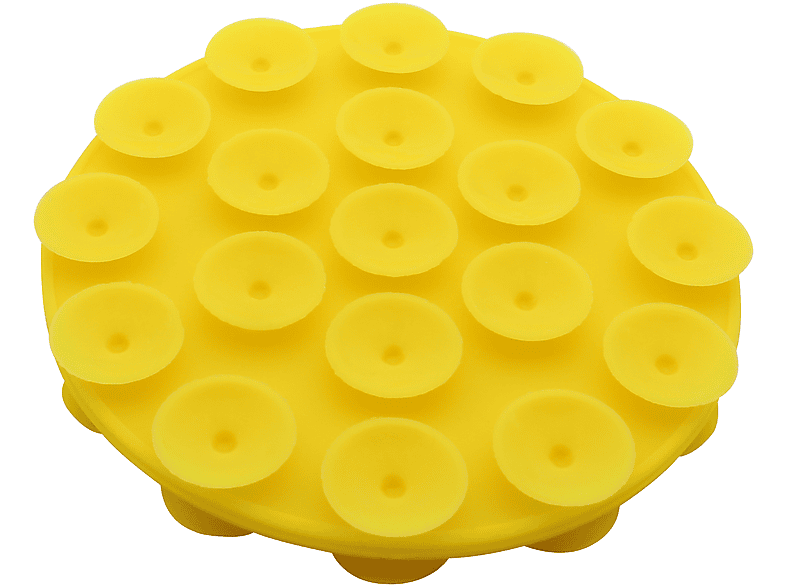 REALPOWER Hold me SH-4 - Silikon Saugnapfhalterung, Orange, Blau, Gelb, Schwarz