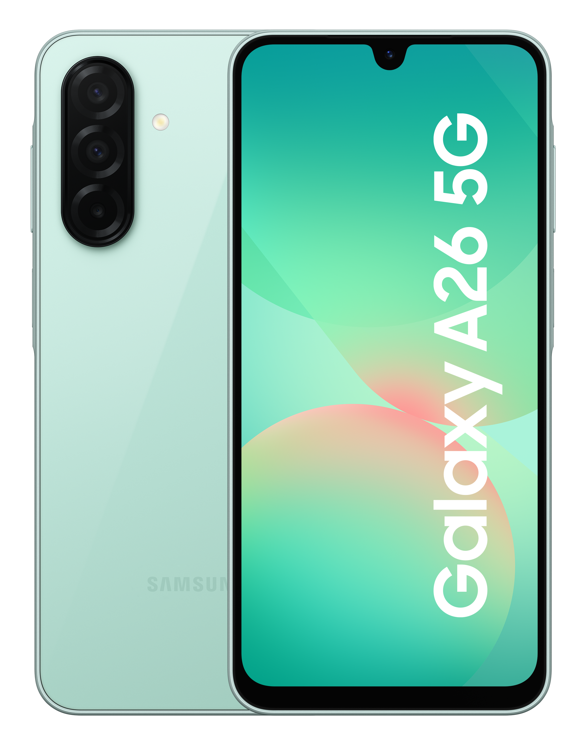 Telefon Samsung Galaxy A26 5G, kolor miętowy.