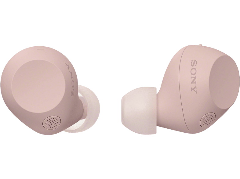 Auriculares True Wireless - Sony WFC710NP, Cancelación de ruido (Noise cancelling), Estuche carga rápida (40h), Inalámbricos, ANC, Bluetooth, Rosa