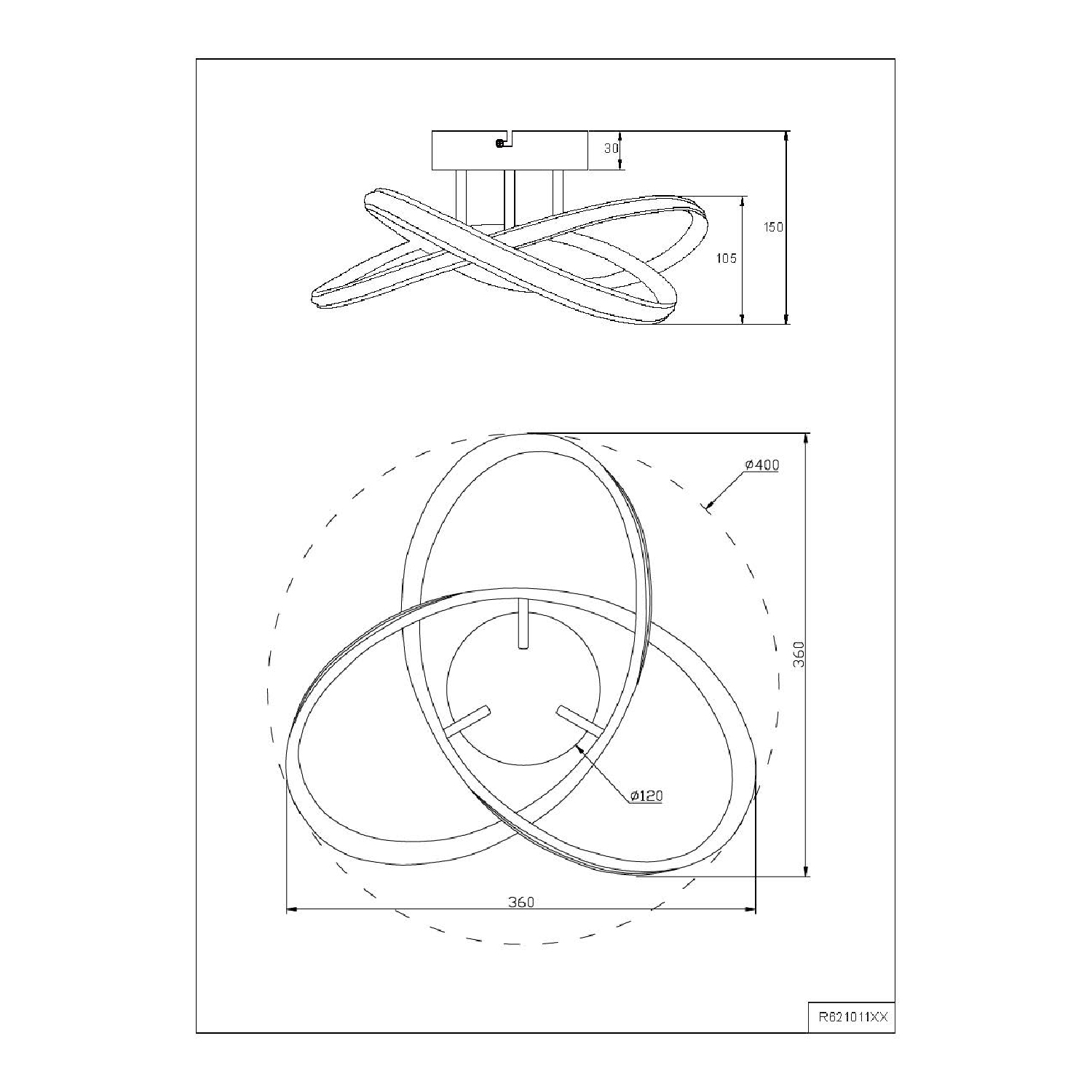 Ventilatore da soffitto Philips con luce, telecomando e scatola, pale bianche e in legno.