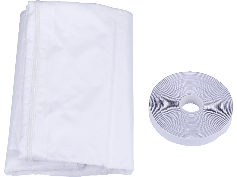 Accesorio aire acondicionado - Koenic KDS 125, 4 Cremalleras, Cinta Autoadherente, 210x90 cm, Blanco