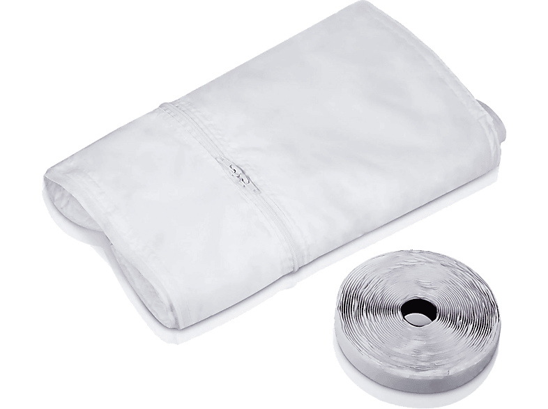 Accesorio aire acondicionado - Koenic KWS 125, Con cremallera, Autoadherente, 4 m, Blanco