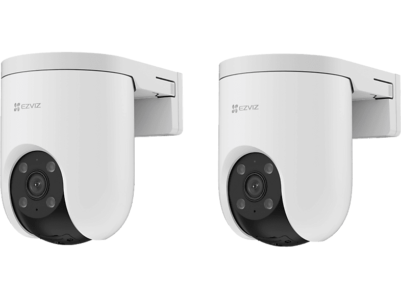 Cámara de vigilancia IP - Ezviz H8c SE 2K Duo Pack, 2304 × 1296, Función visión nocturna, Vista panorámica, Seguimiento inteligente, Blanco