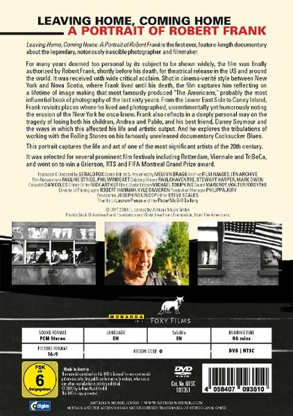 Robert Frank - LEAVING HOME , COMING HOME  - (DVD)
