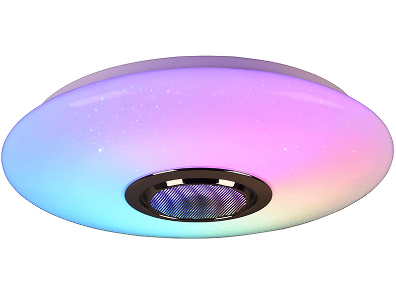 Plafoniera Led Reality Musica cassa BT diam.41cm, Bianco