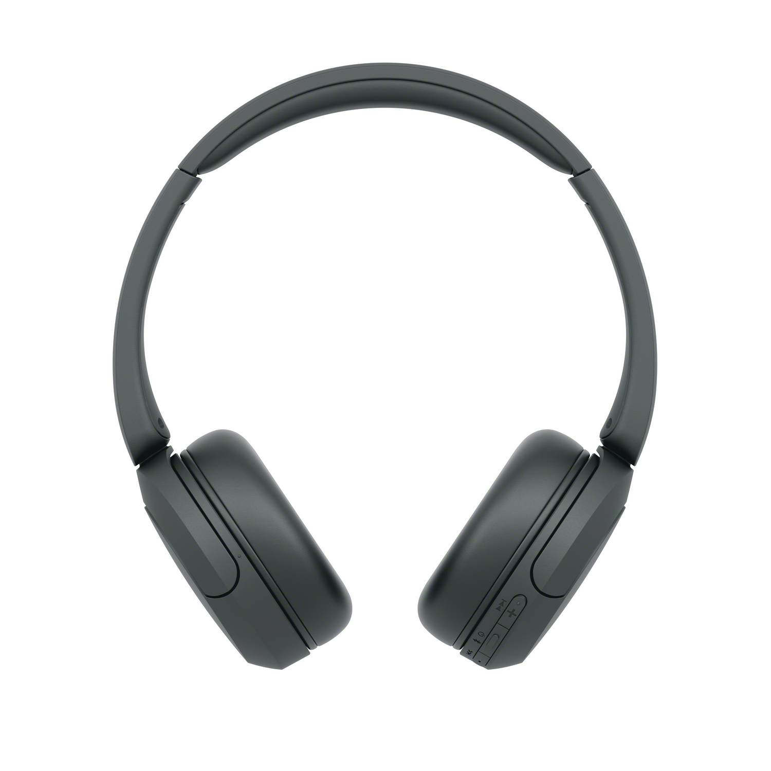Auriculares inalámbricos supraaurales en color gris oscuro.