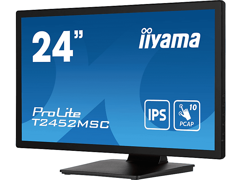 IIYAMA ProLite T2452MSC-B1 23,8 Zoll Full-HD Business Monitor 5 ms Reaktionszeit 75 Hz