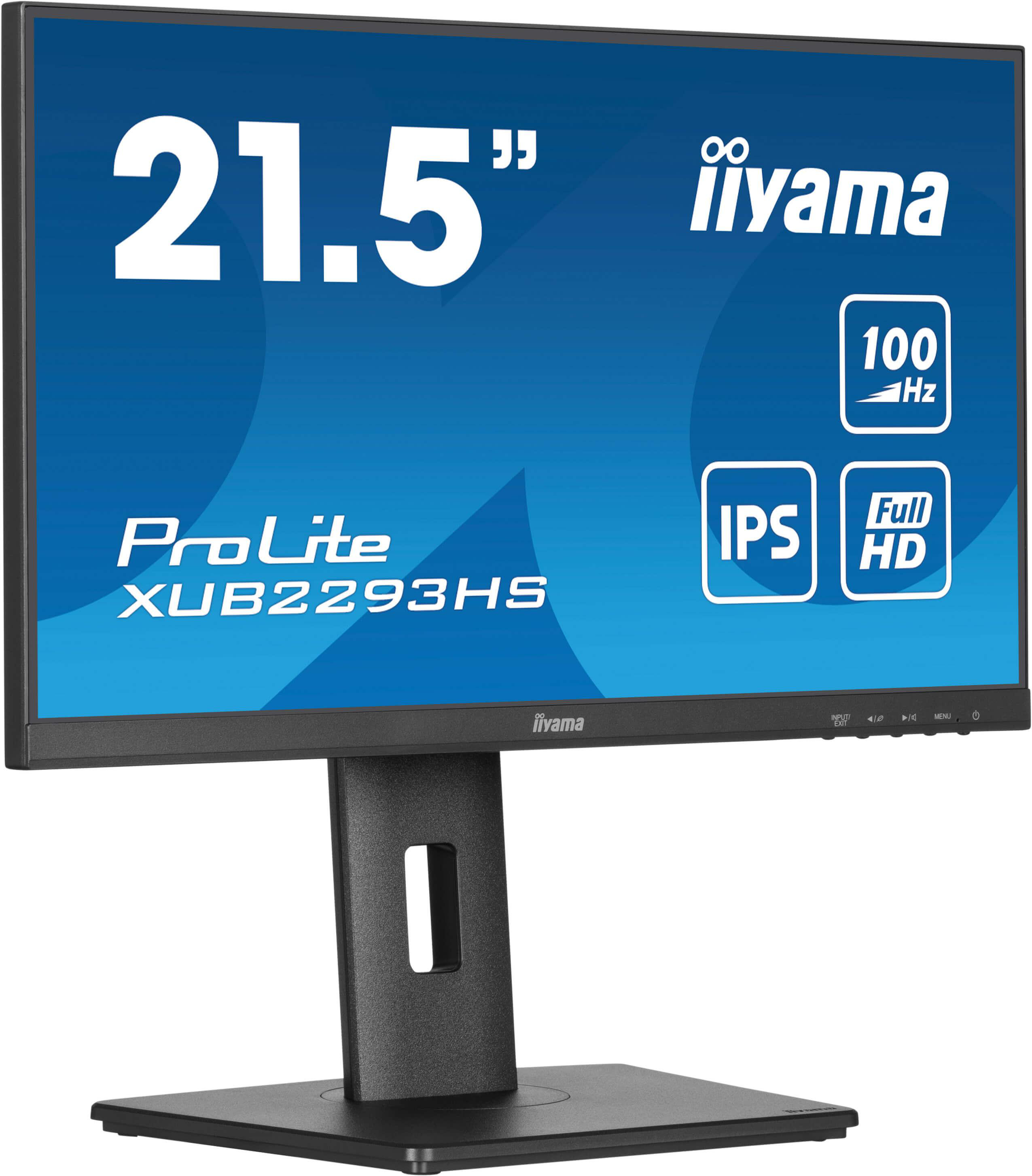 Ein schwarzer Computermonitor, der den Markennamen und Modellinformationen anzeigt.
