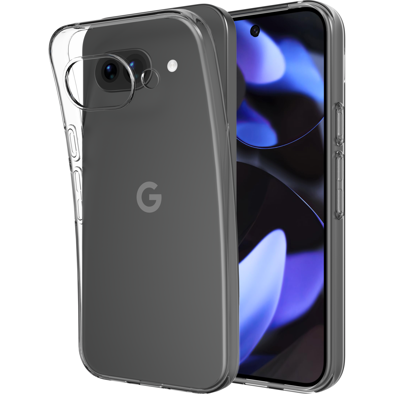 JUST IN CASE 504739 TPU Telefoonhoesje voor Google Pixal 9a Transparant afbeelding