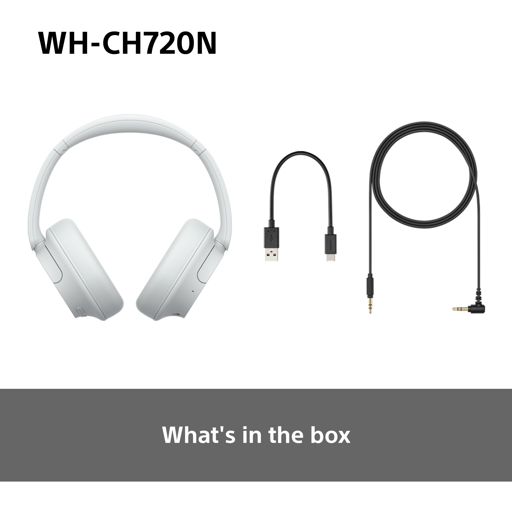 SONY WH-CH720N, Over-ear Noise Cancelling-Kopfhörer Bluetooth