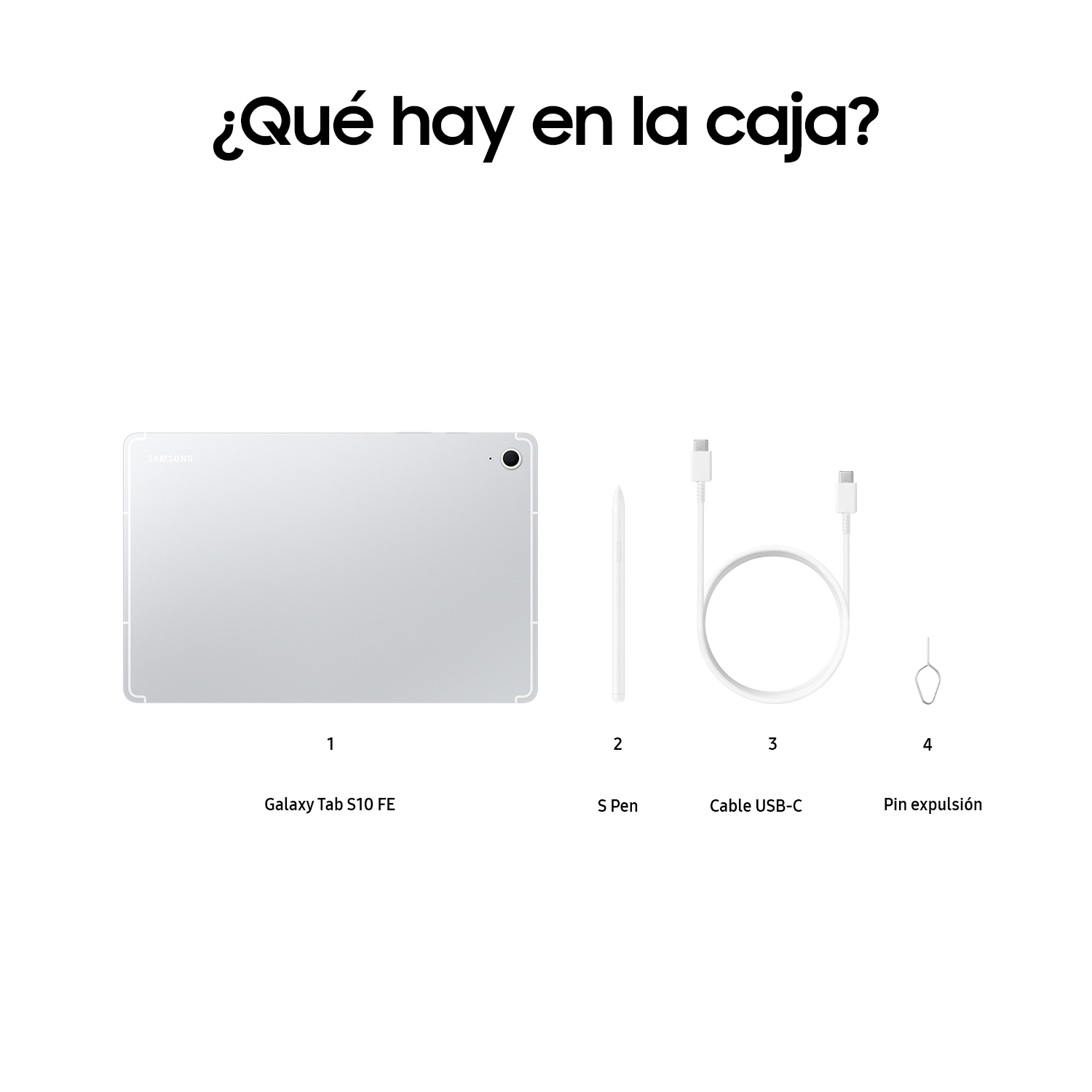 Una tableta blanca con un lápiz óptico y un cable blanco.
