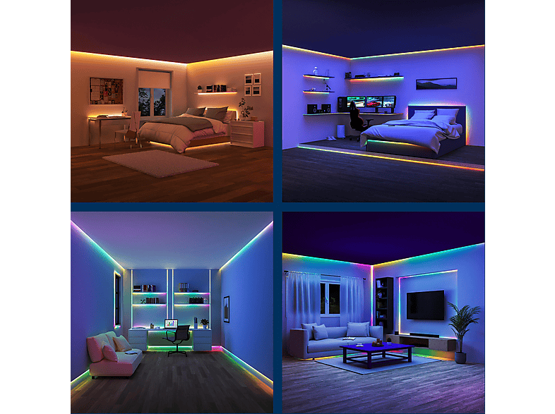 Thumbnail - WIZ RGBIC LED Lightstrip - 20 m Lichtleiste RGB