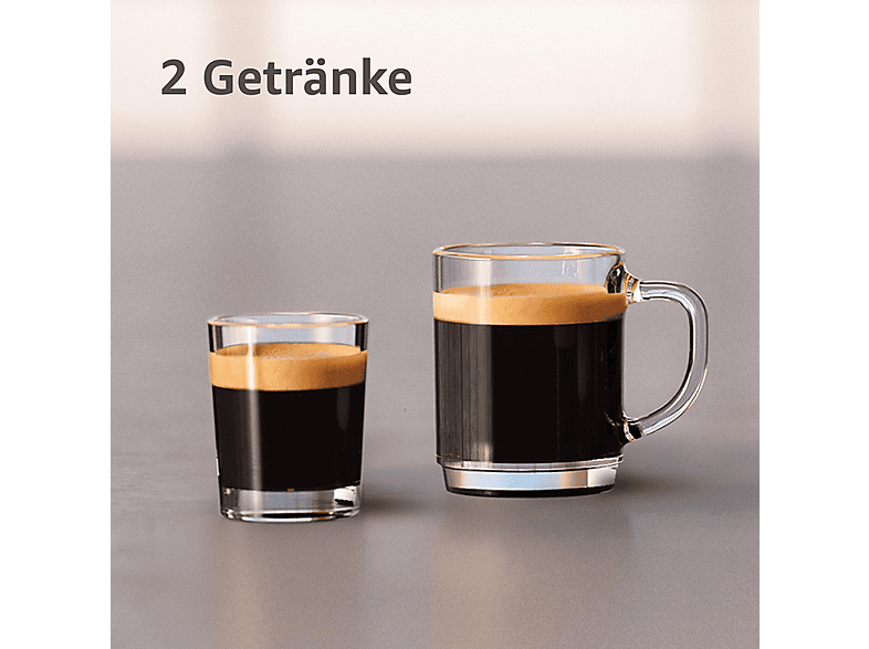 PHILIPS EP2225/10 Serie 2200 2 Kaffeespezialitäten Kaffeevollautomat Mattschwarz/Klavierlackschwarz