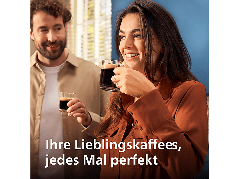 PHILIPS EP2225/10 Serie 2200 2 Kaffeespezialitäten Kaffeevollautomat Mattschwarz/Klavierlackschwarz