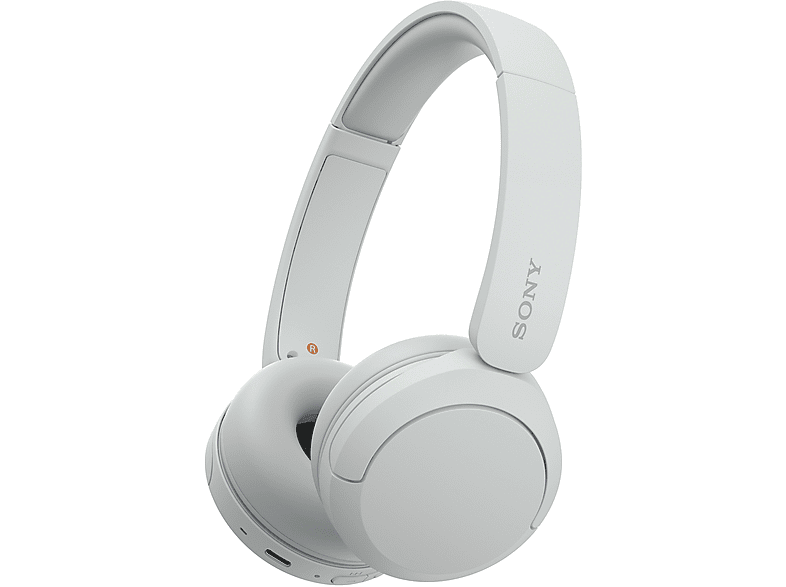Sony WH-CH520 kabellose Bluetooth Kopfhörer – bis zu 50 Stunden Akkulaufzeit mit Schnellladefunktion, On-Ear-Stil – Weiß