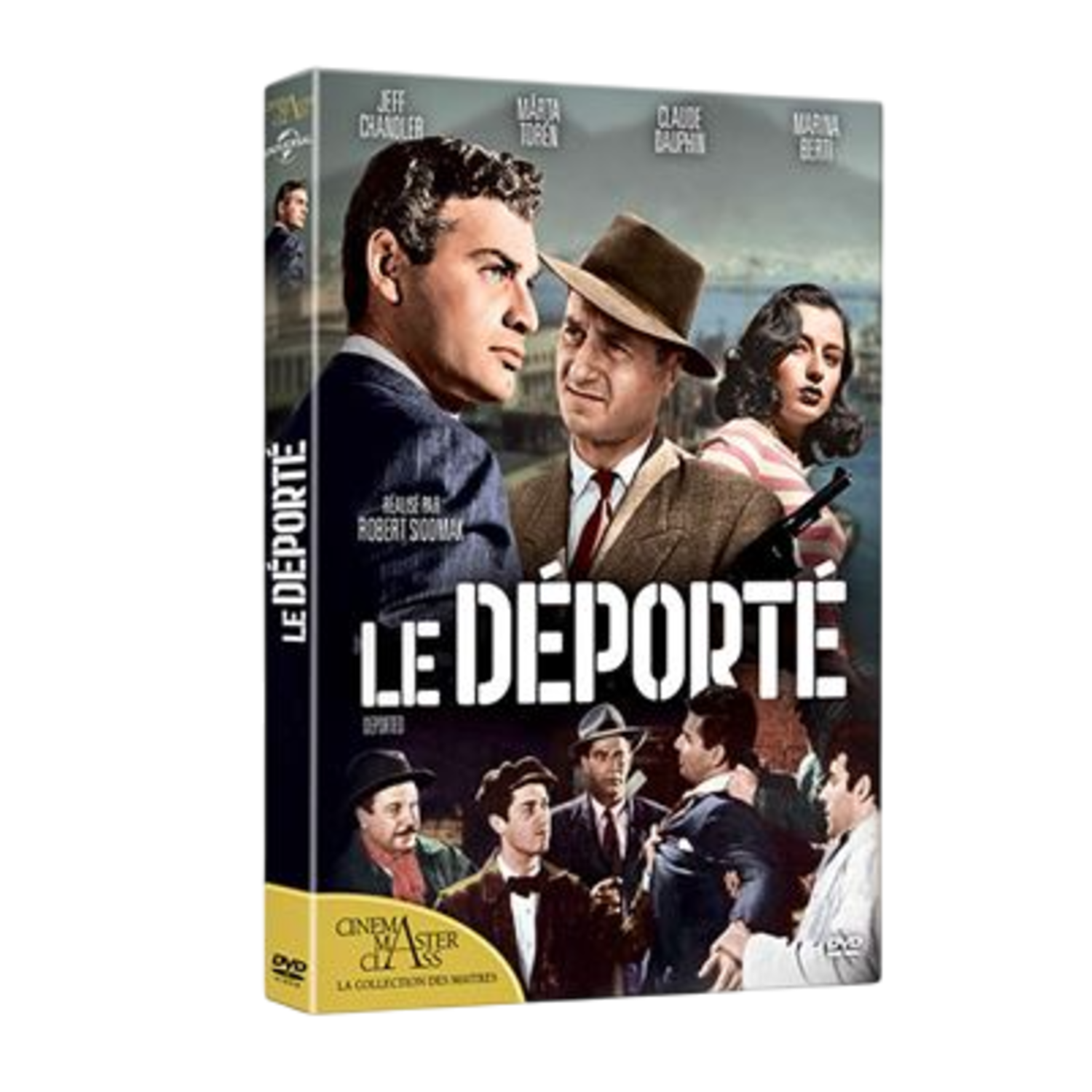 Boîtier DVD du film "Le Déporté" avec des acteurs sur fond noir.