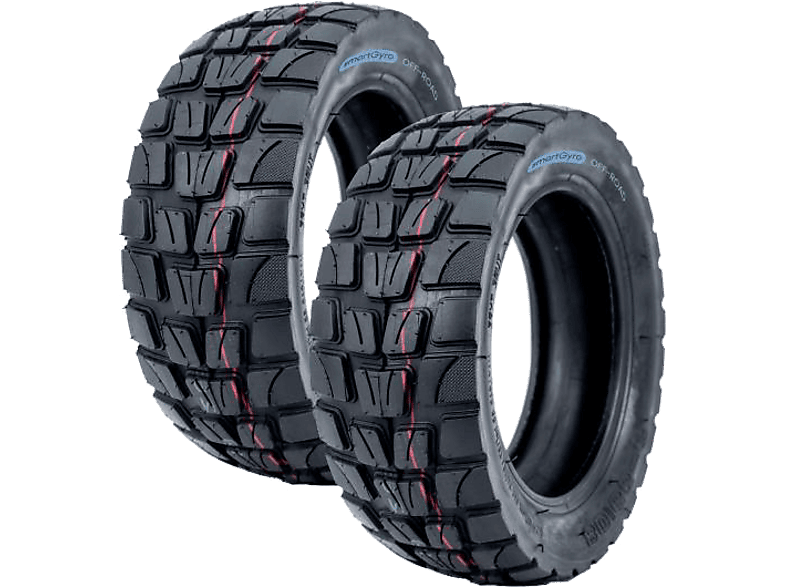 Accesorio patinete eléctrico - smartGyro OFF-ROAD, Pack de Dos Cubierta, Para Raptor y Ryder, Negro