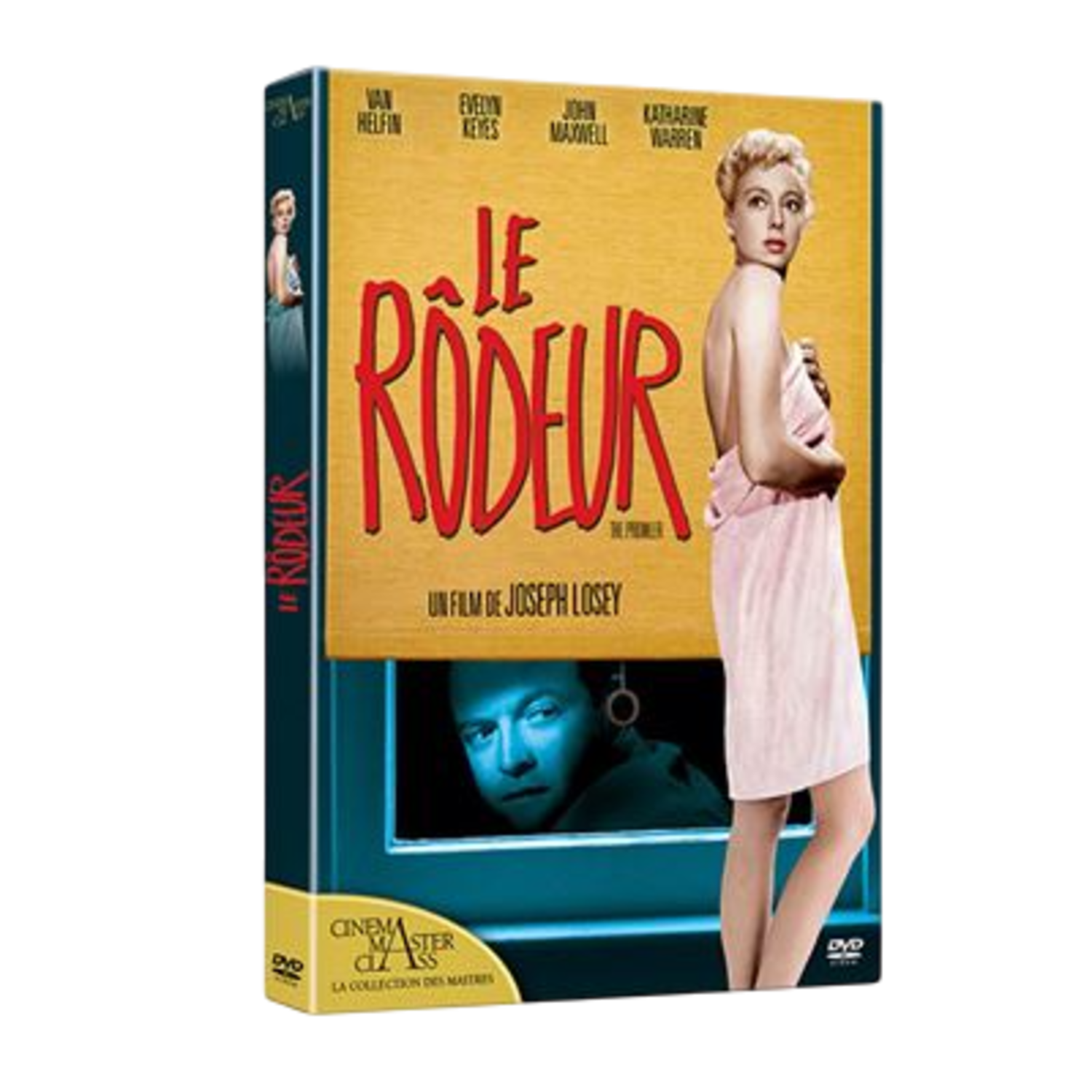 Couverture DVD : femme en serviette, homme à la fenêtre.
