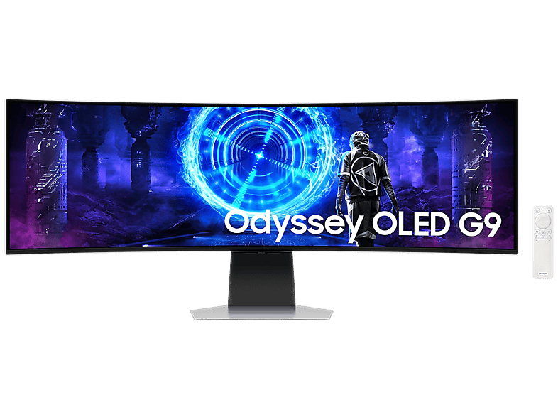 Samsung Srebrny Monitor Odyssey Oled G9 Ls49dg950suxdu 49 Dqhd 0.003Ms 240Hz