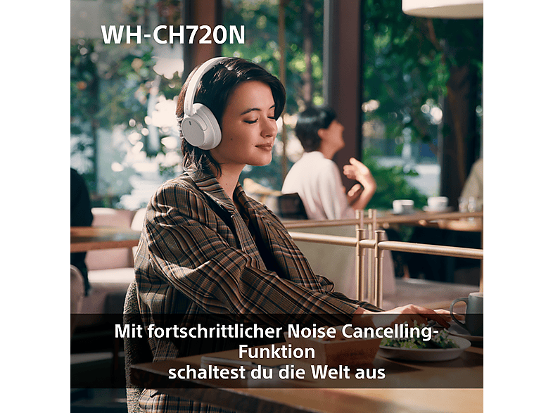 SONY WH-CH720N, Over-ear Kopfhörer Bluetooth Blue