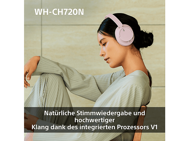 SONY WH-CH720N, Over-ear Kopfhörer Bluetooth Blue