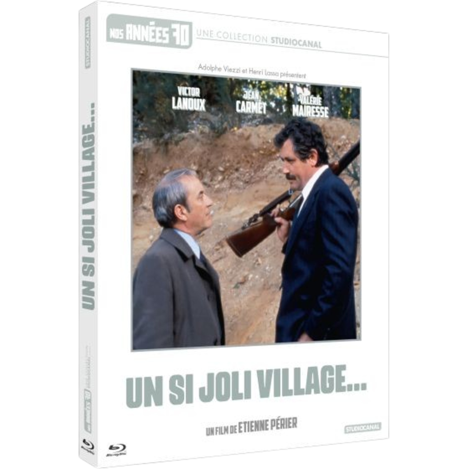 Boîtier DVD d'un film avec deux hommes, dont un avec un fusil. Texte en français.
