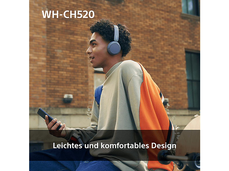 Thumbnail - SONY WH-CH520, On-ear Kopfhörer Bluetooth Black