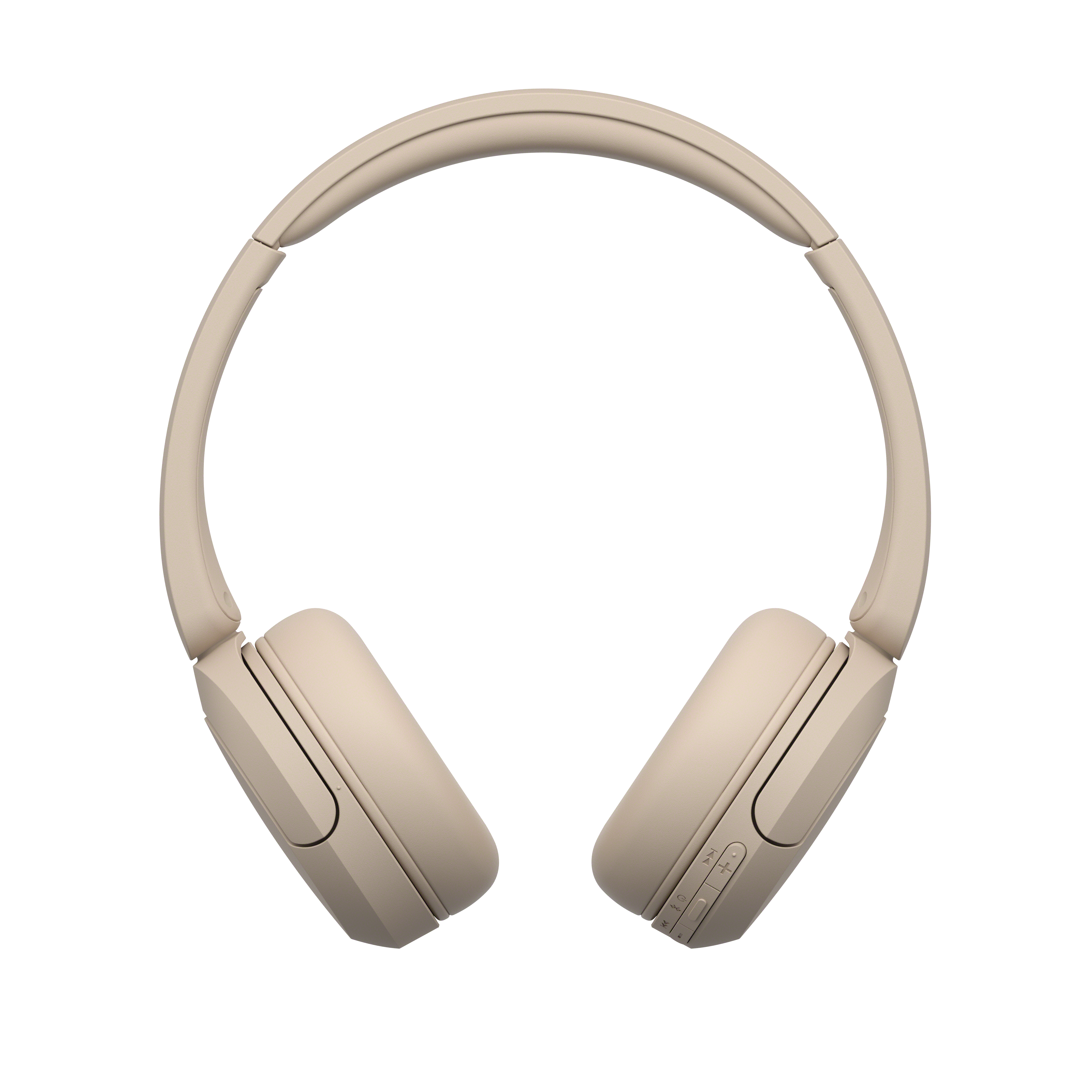 Over-Ear-Kopfhörer in Beige.
