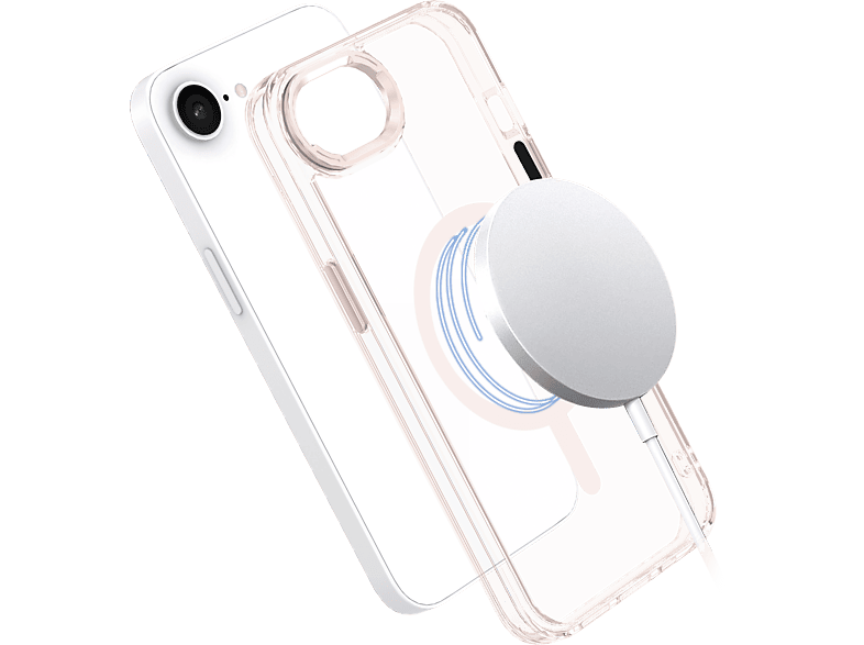 ISY ISC-1129, Backcover, Apple, iPhone 16e, Clear Pink